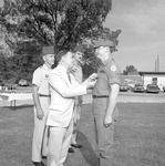 Dr. Theron Montgomery Presents 1977 ROTC Award 1 by Opal R. Lovett