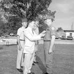 Dr. Theron Montgomery Presents 1977 ROTC Award 2 by Opal R. Lovett