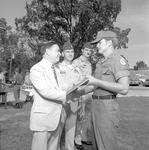 Dr. Theron Montgomery Presents 1977 ROTC Award 4 by Opal R. Lovett