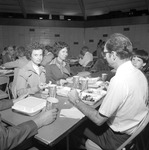 BBQ Lunch in Round House, 1977 Homecoming Activities 3 by Opal R. Lovett