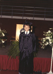 Mickey Shadrix, Graduating senior in robes at commencement by unknown