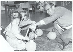 President Harold McGee Passes Out Candy to Visiting Children 2 by William Edward Hill