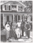 Student Group Outside Roebuck House, Alumni House, circa 2001 by unknown
