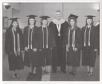 President Meehan and Graduates, circa 2001 by unknown