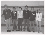 Students Wearing Medals inside Leone Cole Auditorium, circa 2002 by unknown