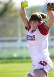 Tera Ross, Softball Pitcher, circa 2003 Game Against Mercer by Steve Latham