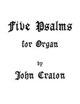 Piano & Keyboard | Five Psalms for Organ