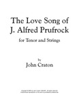 Vocal & Choral | The Love Song of J. Alfred Prufrock for Tenor and Strings by John Craton