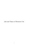 The Life and Times of Houston Cole by Jacksonville State University