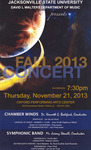 Concert Poster (Nov 2013) | Chamber Winds and Symphonic Band by David L. Walters Department of Music