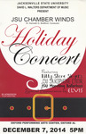 Concert Poster (Dec 2014) | Chamber Winds, Kitty Stone Singers, Saxophone Choir, and Marching Ballerinas by David L. Walters Department of Music