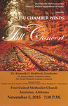 Concert Poster (Nov 2015) | Chamber Winds by David L. Walters Department of Music