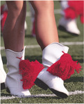 Marching Ballerinas, circa 2020s Boots with Red Tassels