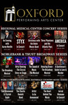 Oxford Performing Arts Center Productions (2017-2018) | Poster by Jacksonville State University