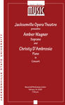 Amber Wagner and Christy D'Ambrosio in Concert (2008) | Program by Jacksonville State University