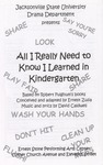 All I Really Need to Know I Learned in Kindergarten (2007) | Program
