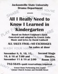 All I Really Need to Know I Learned in Kindergarten (2007) | Poster by Jacksonville State University
