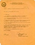 Letter from J.C. Godsey, regarding JSU's ROTC, March 1969