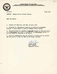 Memo from Lieutenant Colonel Robert Byrom regarding Gadsden State Community College contract, May 1972 by Robert Byrom