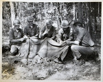 JSU ROTC Cadets Receive Instruction from MSG Norbert Weber, 1974 ROTC Advanced Camp 1 by Frieda Wiram
