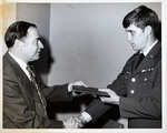 Dr. Theron Montgomery Presents Army ROTC Scholarships, 1974 Ceremony 1 by Kavie Cole