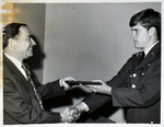 Dr. Theron Montgomery Presents Army ROTC Scholarships, 1974 Ceremony 2 by Kavie Cole