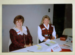ROTC Department Employees Linda Bright and Ellen Hartsaw at Registration Table by unknown