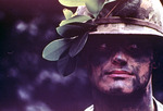 ROTC Individual with Face Paint and Camouflage, circa 1970s by unknown