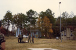JSU ROTC Students on Front Lawn Outside Rowe Hall, circa 1980s by unknown