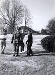 JSU ROTC, Students at JSU Marble Sign and Front Lawn 1 by unknown