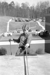 JSU ROTC, circa 1985 Student Rappels from Tower 8 by unknown
