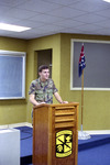 Jason Pyle at Podium, circa 1988 ROTC Scenes 2 by unknown