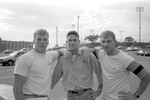 ROTC Scenes, circa 1986 Three Students in Parking Lot 1 by unknown