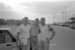 ROTC Scenes, circa 1986 Three Students in Parking Lot 2 by unknown