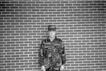 JSU ROTC, James C. Owens at Brick Wall by unknown