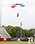 Sky Divers Land in Football Stadium, 2003 Preview Day 8 by Steve Latham