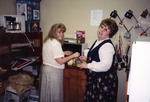 ROTC Department Employees Linda Bright and Ellen Hartsaw, circa 1998 by unknown