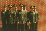 Cadet Group Outside Brick Wall, circa 1994-1997 by unknown